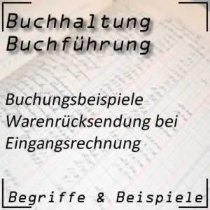 Warenrücksendung an Lieferanten buchen