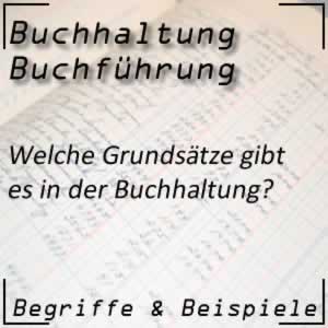 Buchhaltung Grundsätze