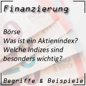 Aktienindex an der Börse