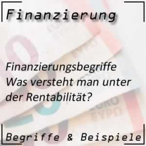 Finanzierungskennzahl Rentabilität