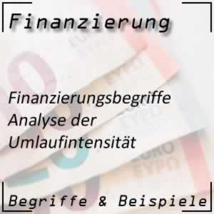 Finanzierung Umlaufintensität