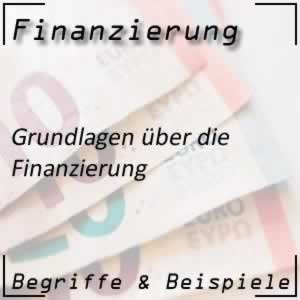 Finanzen und Grundlage der Finanzierung