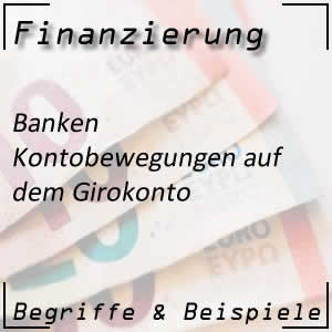 Kontobewegungen am Bankkonto