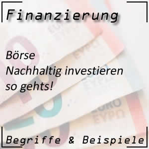 nachhaltig investieren