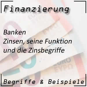 Zinsbegriffe im Finanzwesen