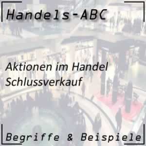 Handel Schlussverkauf