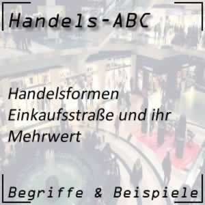 Handelskonzept Einkaufsstraße