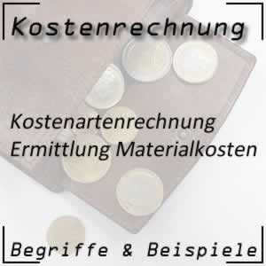 Kostenartenrechnung Materialkosten