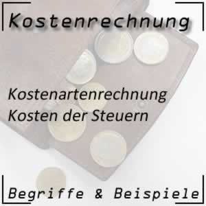 Kostenartenrechnung Steuern