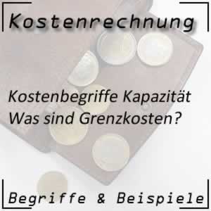 Kostenrechnung Grenzkosten