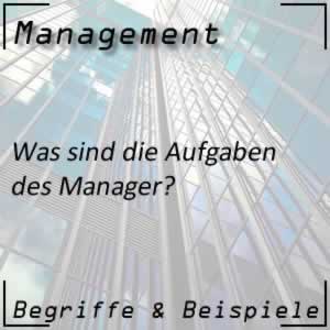 Manager und seine Aufgaben