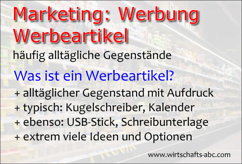 Werbeartikel im Marketing