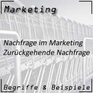 Zurückgehende Nachfrage am Markt