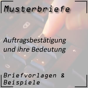 Auftragsbestätigung schreiben