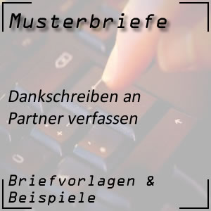 Dankschreiben an Partner