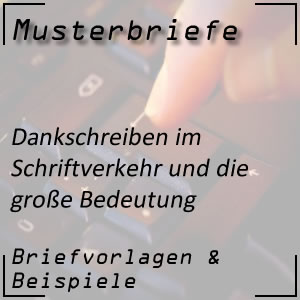 Dankschreiben schreiben