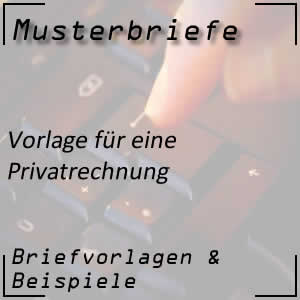 Vorlage für Privatrechnung