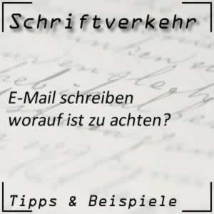 Schriftverkehr E-Mail schreiben