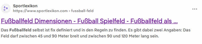 Suchmaschinenergebnis und SEO