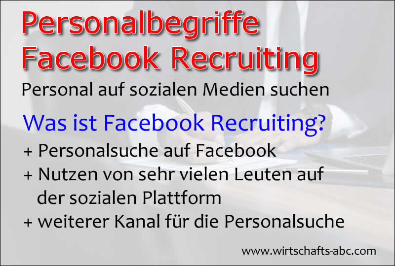 Facebook Recruiting - Personalsuche auf Facebook