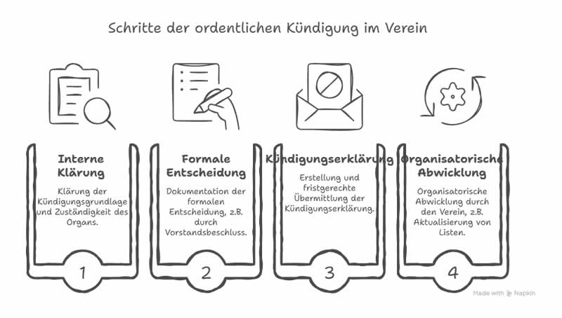 Ablauf einer K&uuml;ndigung im Schema