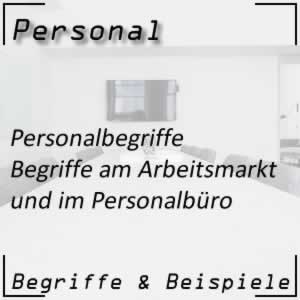 Personalbegriffe und ihre Bedeutung