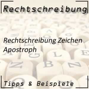 Rechtschreibung Apostroph