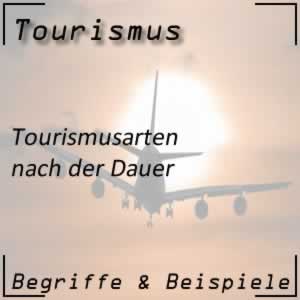 Tourismusarten nach Dauer