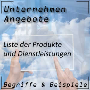Liste der Angebote