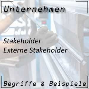 Unternehmen externe Stakeholder