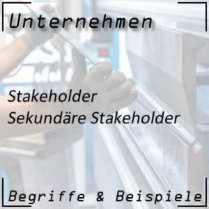 Unternehmen sekundäre Stakeholder