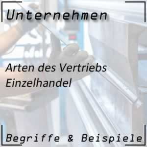 Vertrieb per Einzelhandel