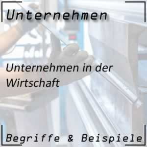 Unternehmen in der Wirtschaft