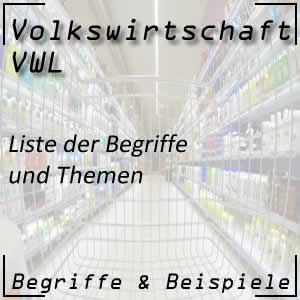 Liste der Begriffe in der Volkswirtschaft