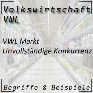 Markt unvollständige Konkurrenz