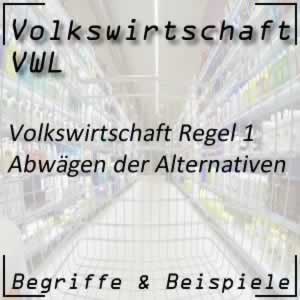 Volkswirtschaft Regel 1