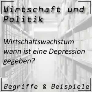 Depression in der Wirtschaft