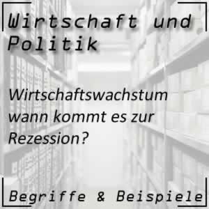 Rezession in der Wirtschaft